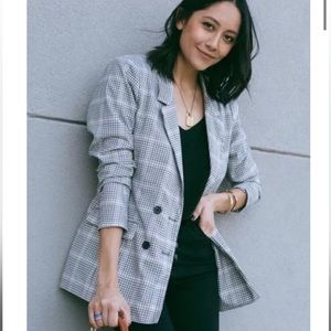 Abercrombie & fitch plaid blazer
